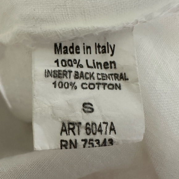 🛍️ Terzo Millenio 100% Linen high low top with excellent condition. - Picture 7 of 7